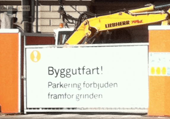 This machine can dig, not Digg.